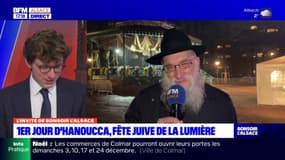 Strasbourg: premier jour d'Hanoucca, fête juive de la Lumière