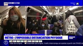 Métro: l'impossible distanciation physique