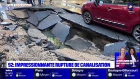 Hauts-de-Seine: une importante rupture de canalisation dans le centre de Courbevoie