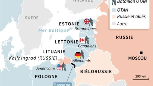 Bataillon de l'OTAN à la frontière russe
