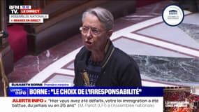 Motion de rejet contre la loi Immigration: "Vous avez fait le choix de l'irresponsabilité" répond Élisabeth Borne à Boris Vallaud