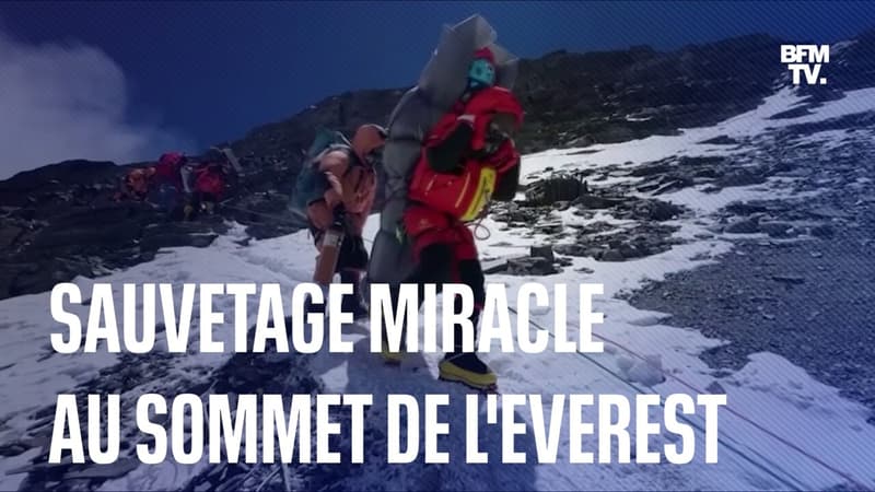 Un sherpa découvre un grimpeur coincé au sommet de l'Everest, et le sauve in extremis