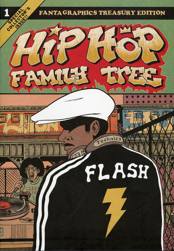 La couverture du premier tome de "Hip Hop Family Tree" de Ed Piskor
