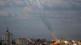 Des tirs de roquettes tirées de Gaza vers Israël, le 17 juillet.