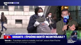 Vincent Enouf (Institut Pasteur): "On est en train de mettre en place des tests PCR spécifiques" pour le variant anglais du Covid-19