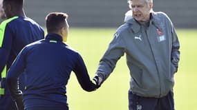 Alexis Sanchez et Arsène Wenger