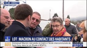 "Pourquoi j'ai 100€ de moins?" À Saint-Sozy, un retraité interpelle Emmanuel Macron sur sa pension