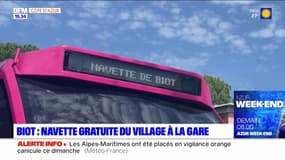 Biot: des navettes 100% gratuites pour relier la gare SNCF au village