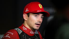 Le pilote Ferrari Charles Leclerc le 4 octobre 2025 à Singapour