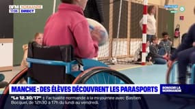 Manche: des écoliers à la découverte de sports paralympiques