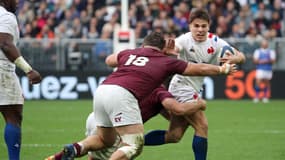 Antoine Dupont lors du test-match des Bleus contre la Géorgie