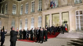 Les maires de France reçus à l'Elysée.