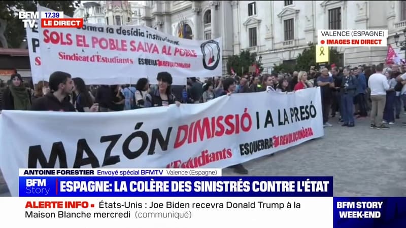 À Valence, la manifestation contre la gestion des crues meurtrières par les autorités s'élance