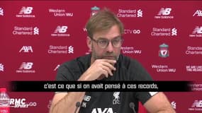 Liverpool : "Personne n'a battu de record en ne pensant qu'au record" tranche Klopp