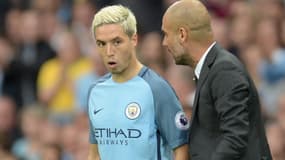 Samir Nasri et Pep Guardiola (Man City)