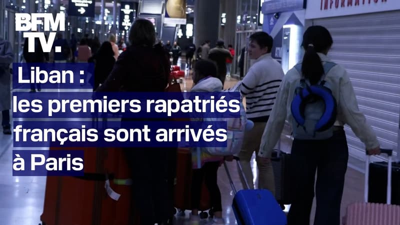 Liban: les premiers français rapatriés sont arrivés à Paris