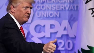 Donald Trump lors de la "Conférence d'action politique conservatrice"