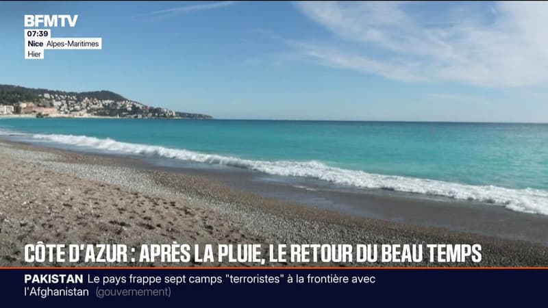 Après la pluie, le retour du beau temps sur la Côte d'Azur