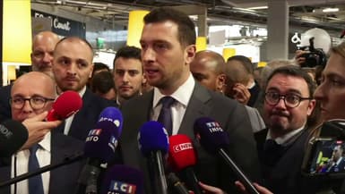 Jordan Bardella au Salon de l'agriculture à Paris le 24 février 2025