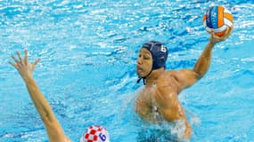 Thomas Vernoux dans un bassin à Dubrovnik