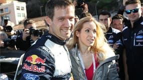 Sébastien Ogier et sa compagne Andrea Kaiser