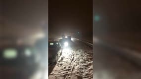 L'autoroute A40, ce mardi 12 janvier 2021.