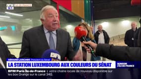 RER B: la gare Luxembourg a pris les couleurs du Sénat