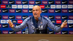 Luis Enrique en conférence de presse, le 26 septembre 2025.