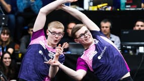 La joie de Félix et Alexis Lebrun à Levallois-Perret le 22 mars 2025