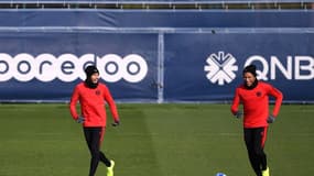 Neymar et Mbappe au centre d'entraînement du PSG