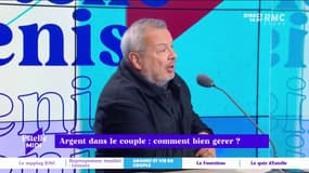 Argent dans le couple : Comment bien gérer ? "Moi je suis dans une situation où je gagne beaucoup moins, donc je suis très très content de faire compte joint !" avoue Périco Légasse. 