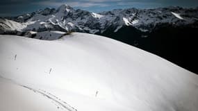 Une piste de ski déserte au Mourtis (Haute-Garonne) le 16 décembre 2020