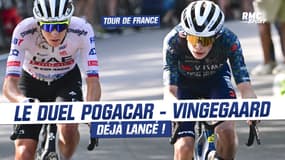Tour de France : Pogacar déjà en jaune, son duel avec Vingegaard lancé