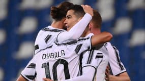 La joie de Ronaldo lors de Sassuolo-Juventus, le 12 mai 2021.