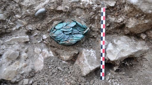 Le trésor découvert à l'abbaye de Cluny, le 14 novembre 2017