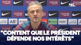 OL-PSG : "Je suis content que le président défende nos intérêts", Luis Enrique sur le clash Al Khelaifi/Textor