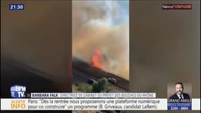 Vitrolles: "Ce serait un incendie accidentel", explique la directrice de cabinet du préfet des Bouches-du-Rhône