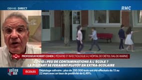 Faut-il fermer les écoles ? Robert Cohen, pédiatre infectiologue, rappelle que "l'école, ce n'est pas que les enfants. C'est un lieu de travail comme les autres"