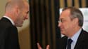 Zinédine Zidane avec Florentino Perez