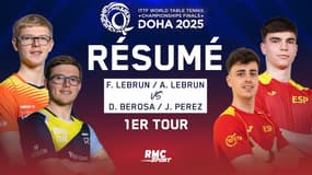 Tennis de table (Mondiaux) : la magnifique remontada des frères Lebrun pour leur entrée en lice en double