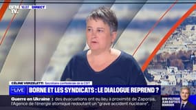 Syndicats à Matignon: "La première des exigences de l'intersyndicale sera le retrait de la réforme des retraites" maintient Céline Verzeletti (CGT)