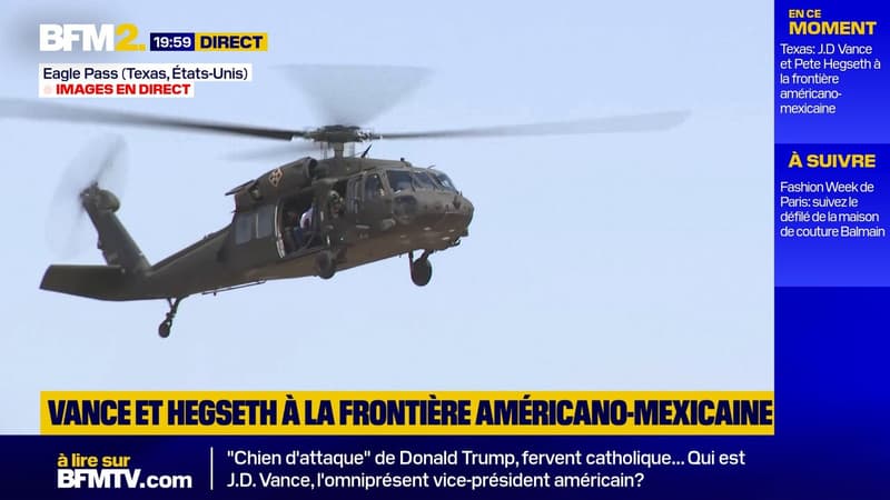 Texas: J.D Vance et Pete Hegseth à la frontière américano-mexicaine