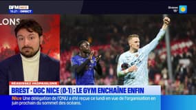 Ligue 1: le Gym enchaîne enfin après une victoire 0-1 contre Brest