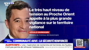 Tensions au Proche-Orient: Gérald Darmanin demande aux préfets une "plus grande vigilance" sur les lieux de culte juif