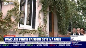 Immo: les ventes baissent de 18% à Paris 