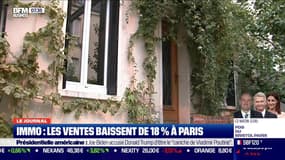 Immo: les ventes baissent de 18% à Paris