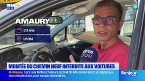Lyon: la fermeture aux voitures de la montée du chemin neuf frustre des automobilistes