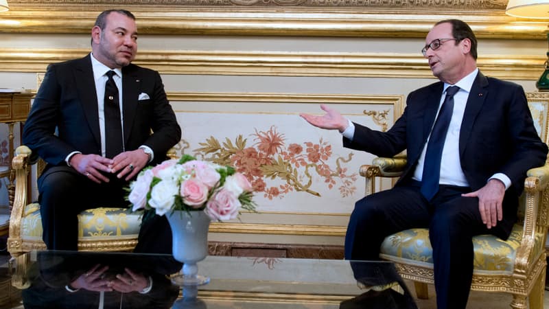 François Hollande et le roi Mohamed VI en février dernier, à l'Elysée.