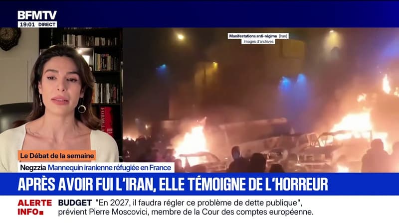 "On a un espoir avec les promesses de Donald Trump": Negzzia, mannequin iranienne, réfugiée en France, témoigne sur BFMTV