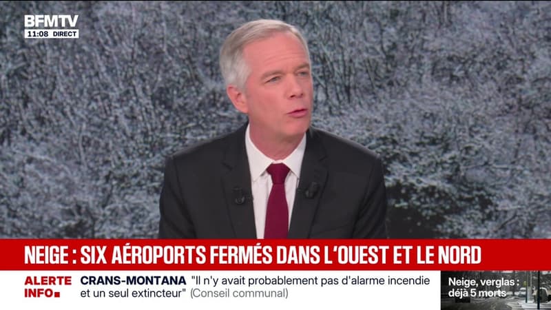 Neige: six aéroports fermés dans le nord et l'ouest du pays
